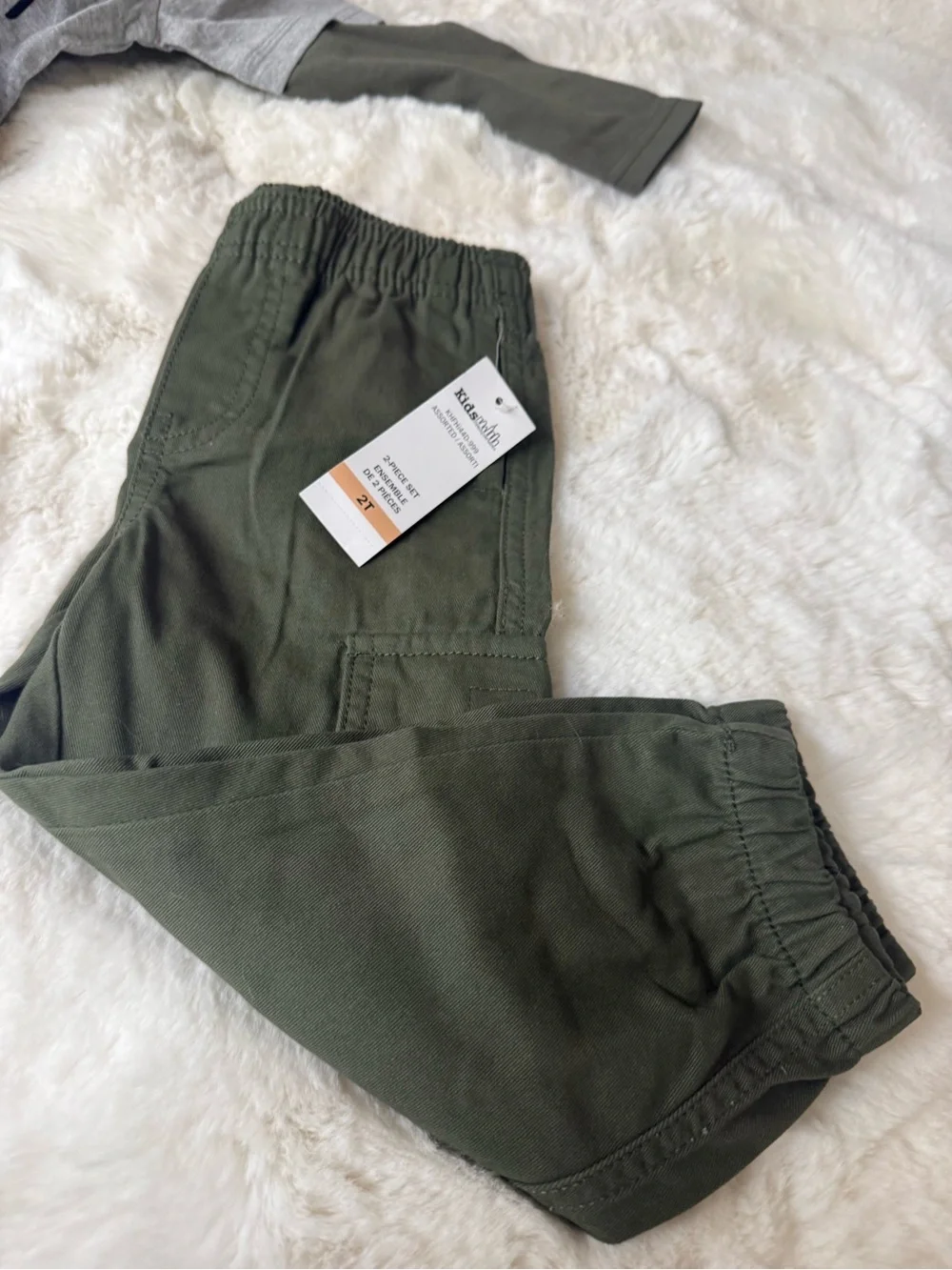 Kids Headquarters Olive Green Pants with Gray Tag